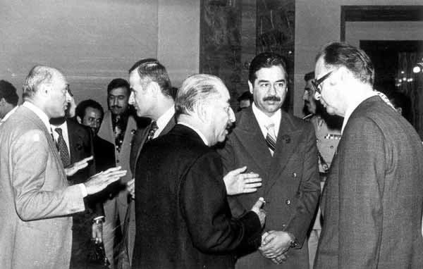 Saddám aj Asad na stretnutí Arabskej ligy v roku 1978. © Wikimedia.org