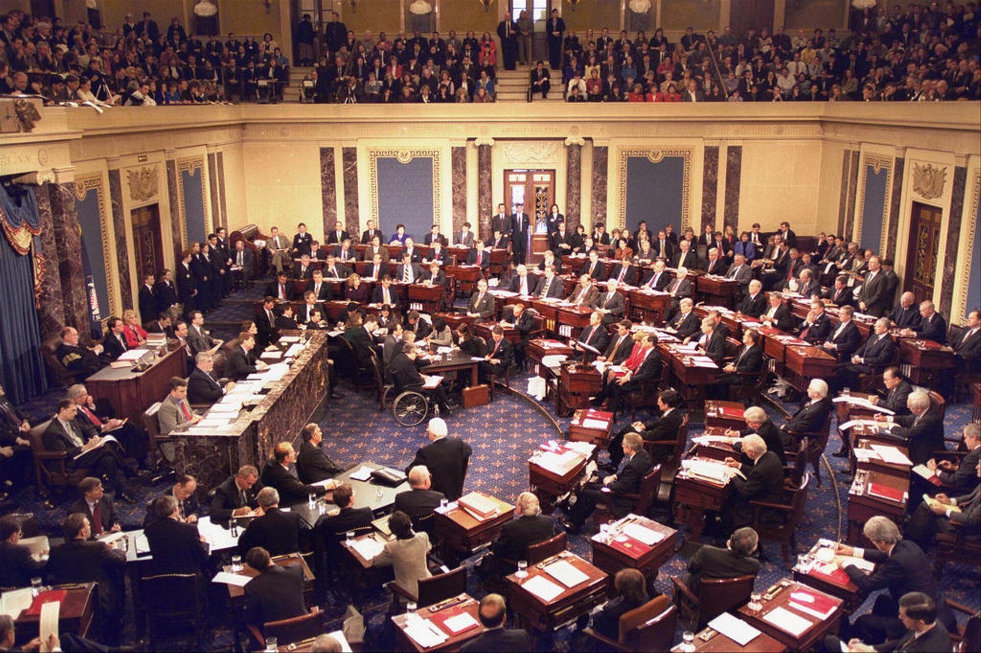 Odvolávanie Billa Clintona v roku 1999. © Wikimedia.org