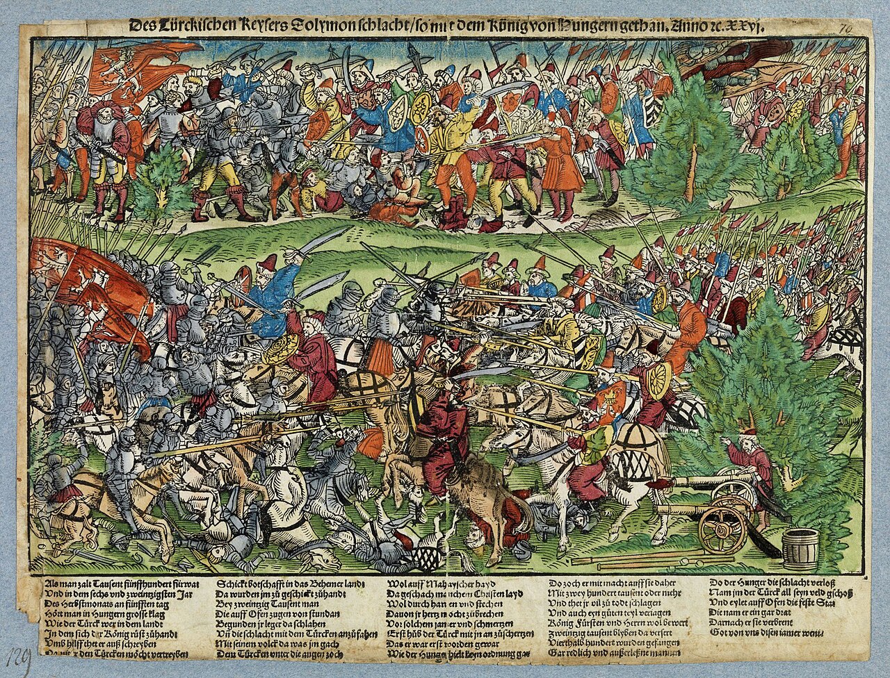 Bitka pohľadom súčasníka v roku 1526. © Wikimedia.org