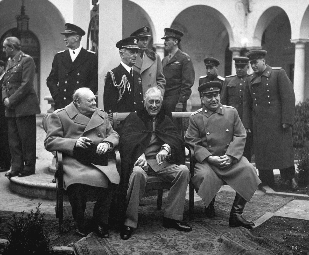 Strenutie vodcov Spojencov v Jalte vo februári 1945. © Wikimedia.org