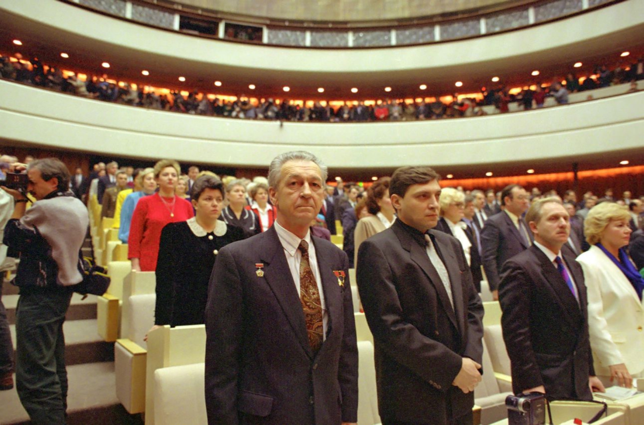 Prvé zasadnutie v Štátnej dume po prvých voľbách od rozpadu ZSSR, 11. január 1994. © Wikimedia.org