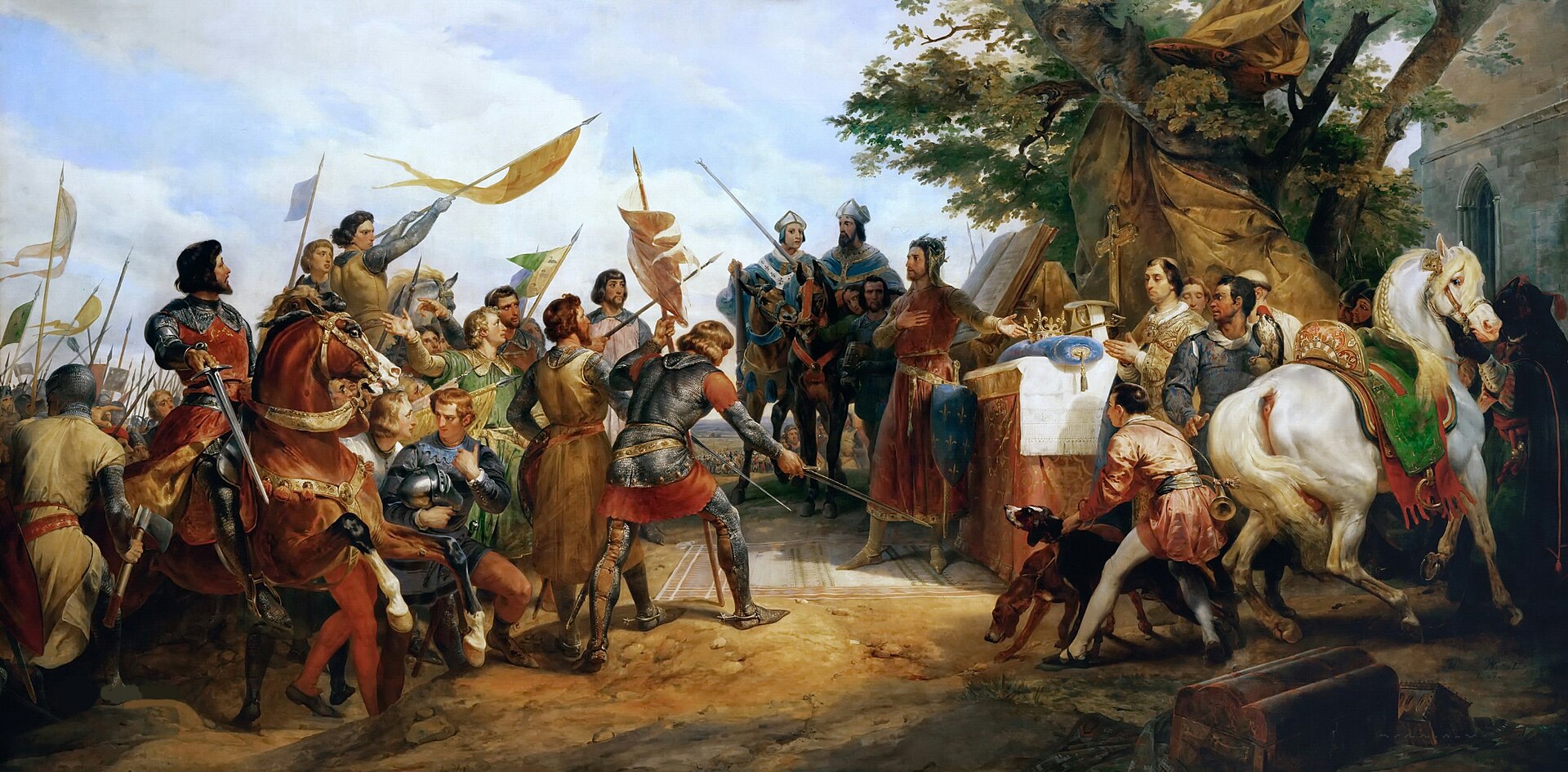 King Philip Augustus at the Battle of Bouvines. © Wikimedia.org