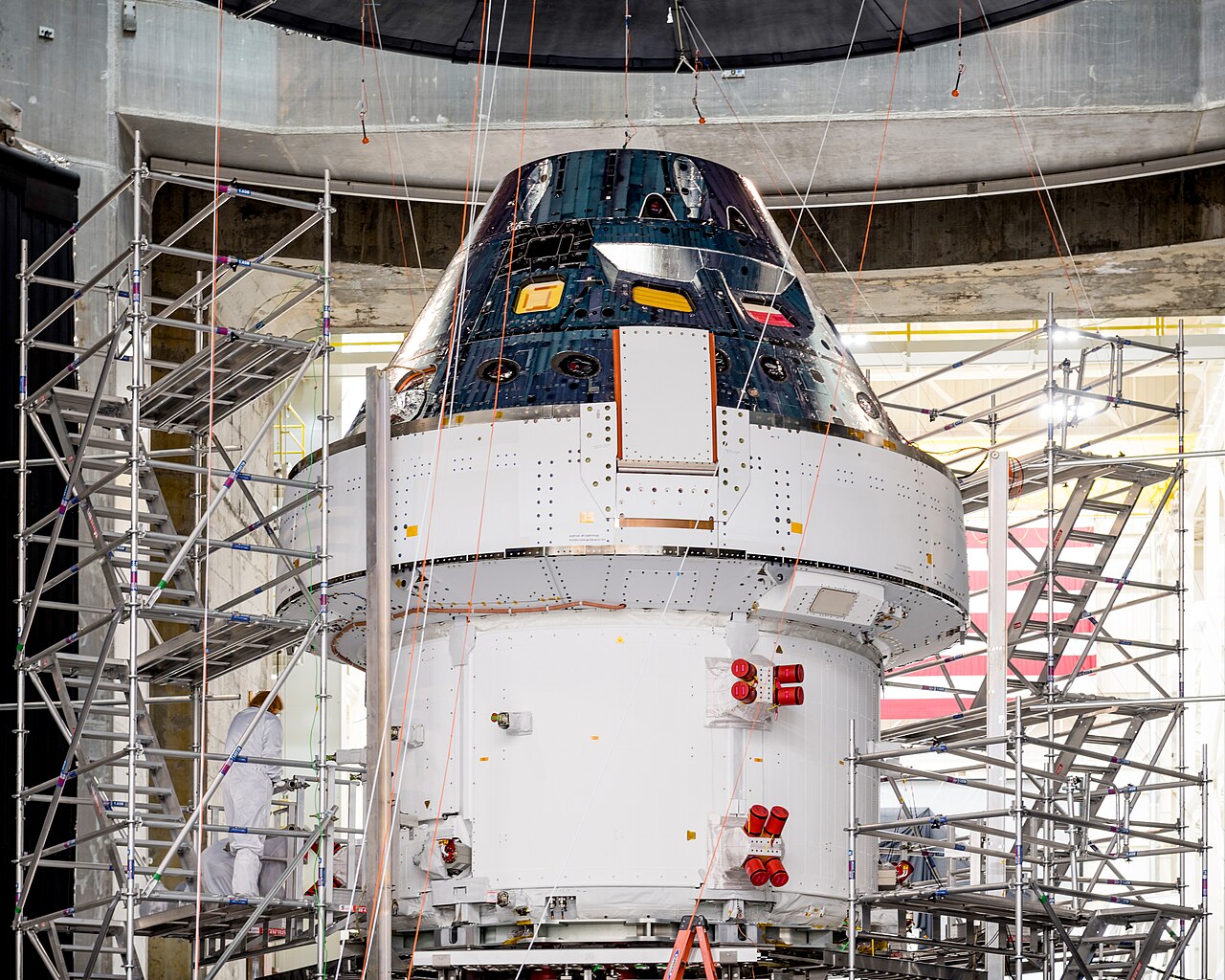 NASA's Orion spacecraft during final tests, 21 February 2020. © Wikimedia.org