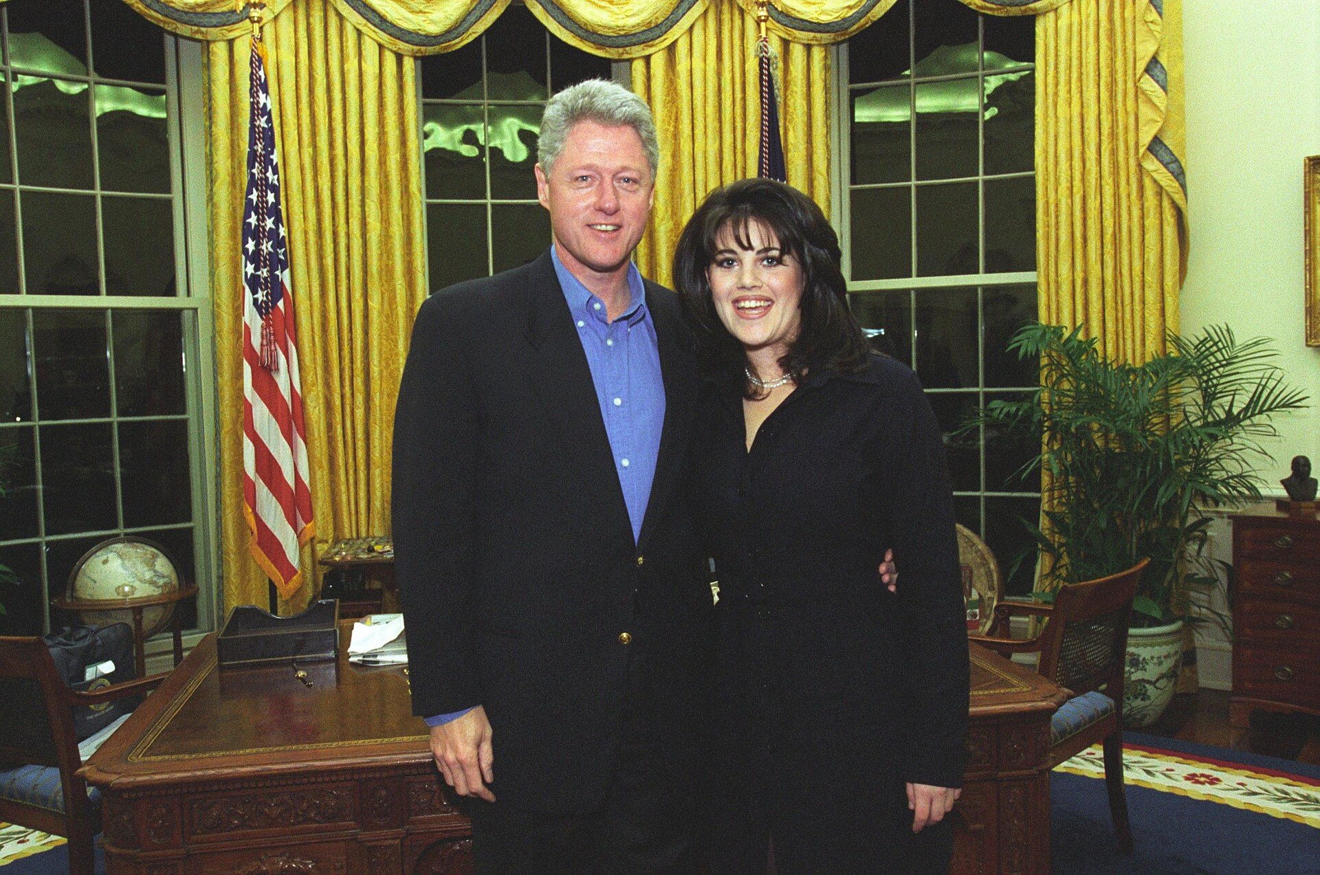 Prezident s Monicou Lewinskou v roku 1997.© Wikimedia.org