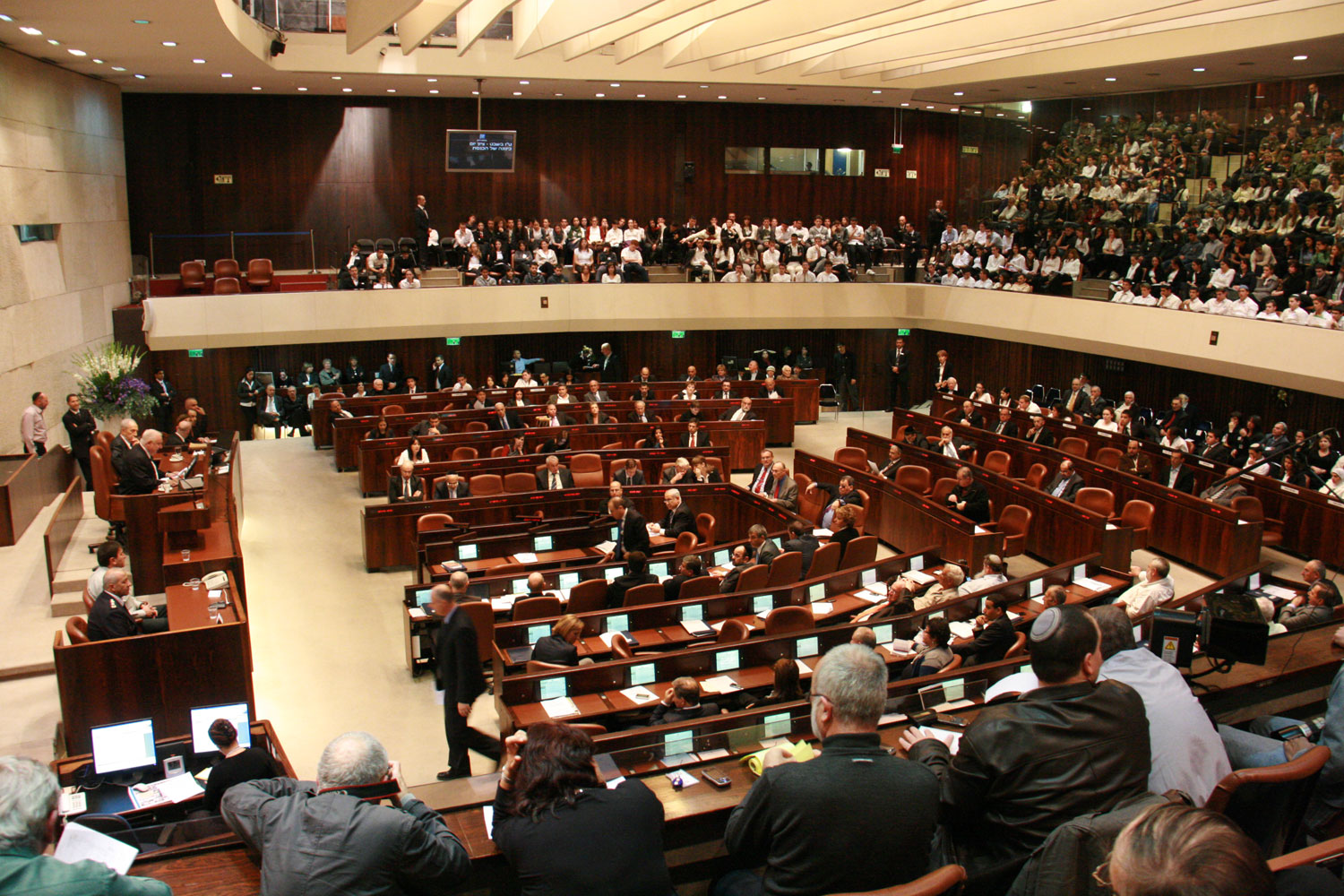 Izraelský parlament (Knesset) je jednokomorový a má 120 poslancov. © Wikimedia.org