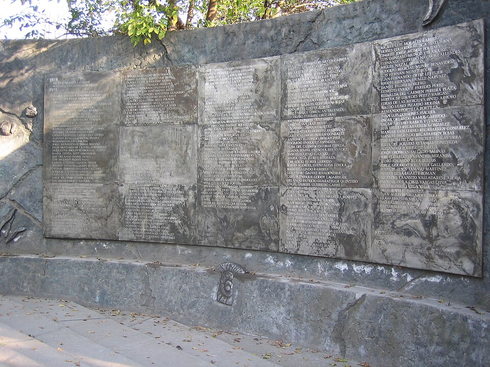 Zoznam obetí režimu na Ville Grimaldi. © Wikimedia.org